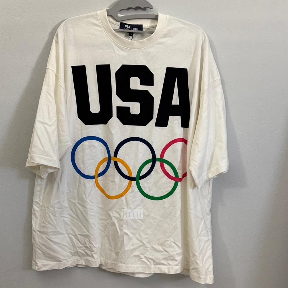 Kith White USA Olympic Rings Tee